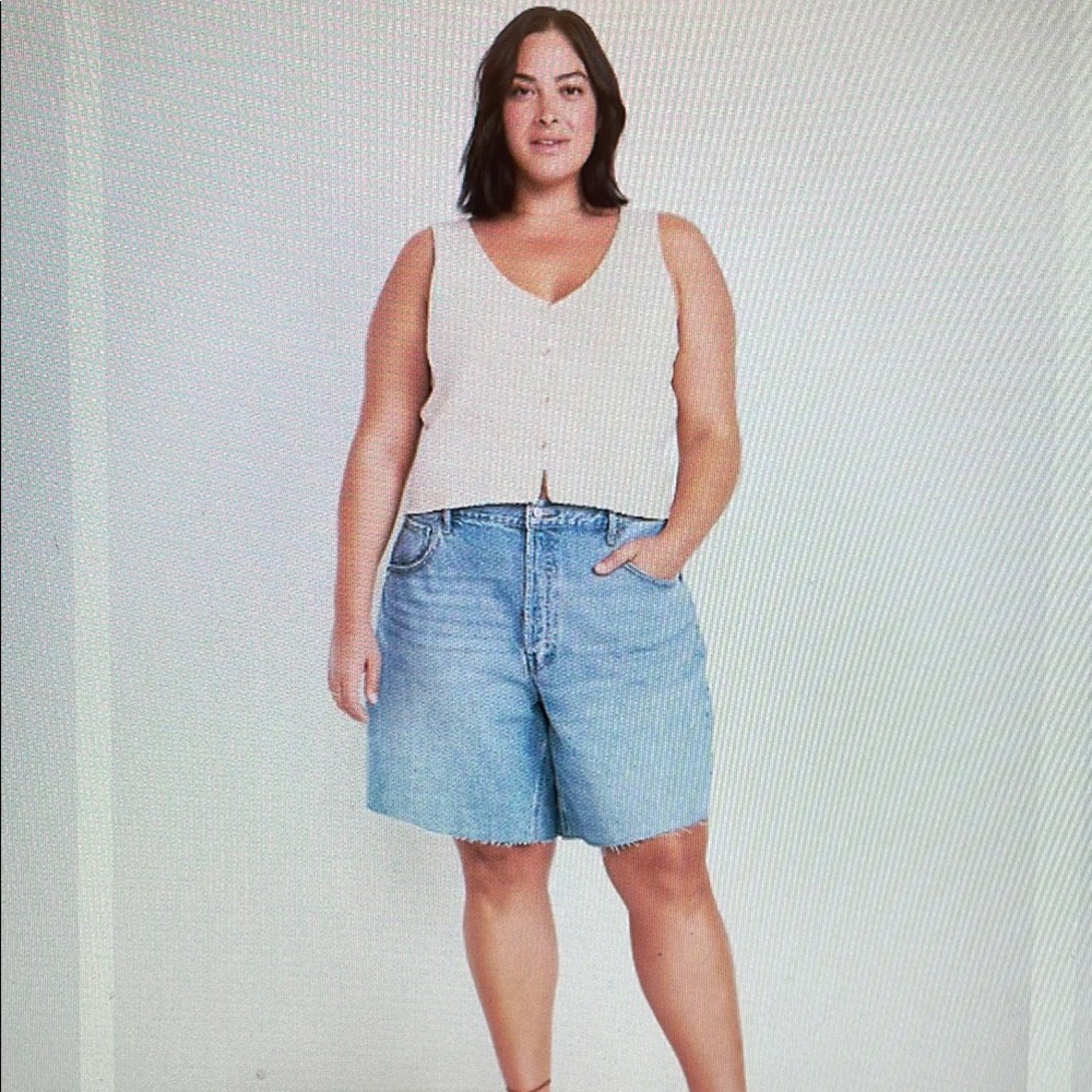 Grunge Easy Regid Wild Fable Denim  Mid Rise Shorts Size 16